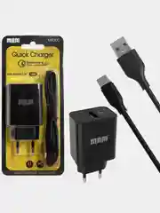 Черный сетевое зарядное устройство MRM MR30C, Type-C, с функцией быстрой зарядки