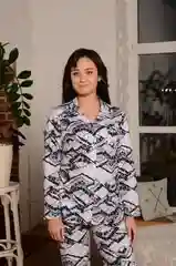 Бежевый пижама женская