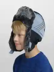 Черный ушанка для мальчиков, 2 цвета