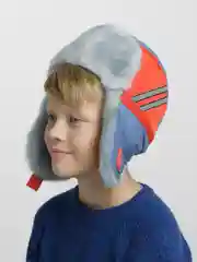 Серый ушанка для мальчиков, 2 цвета