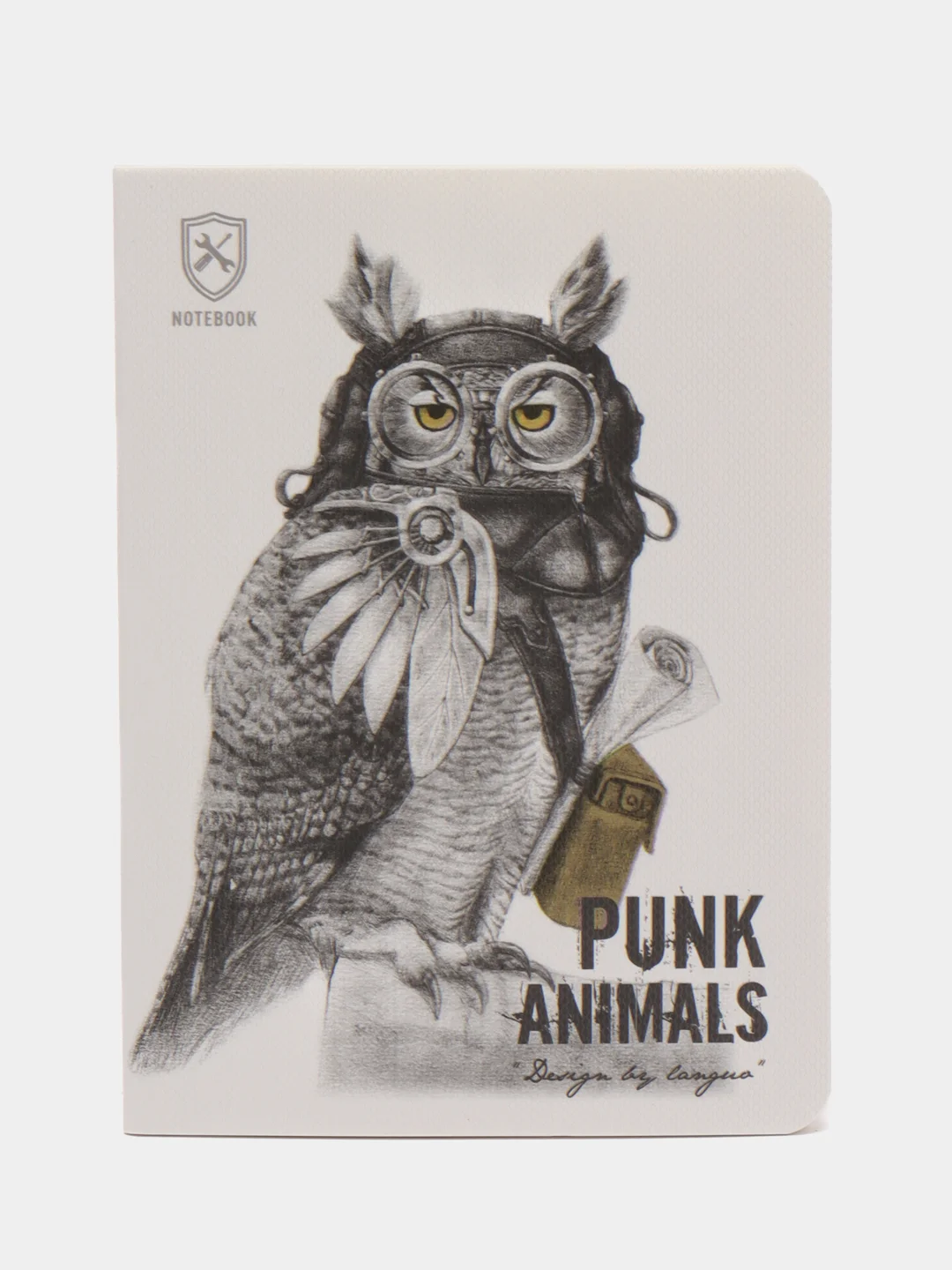 Блокнот А6 Landuo "Punk Animals", сшивка, 24 листа в клетку, 105 х 142 мм