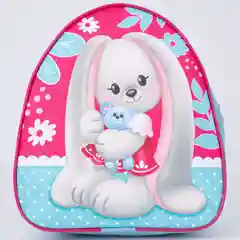 Голубой детский рюкзак зайчик/кот/ для детского сада