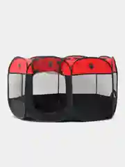 Красный вольер-домик для собак и кошек, складной манеж