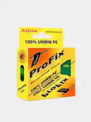 Зеленый плетеный шнур для рыбалки, плетенка Aqua ProFix, 100 м