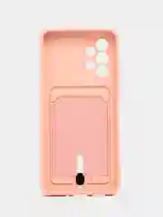 Зеленый чехол Samsung Galaxy A33, Самсунг Галакси А33 5G силиконовый, с карманом для карты