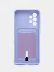 Лавандовый чехол Samsung Galaxy A33, Самсунг Галакси А33 5G силиконовый, с карманом для карты