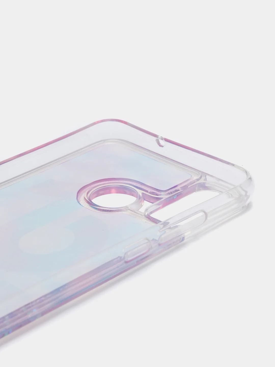 Пурпурный чехол Honor 9X Lite, силиконовый, переливашка с рисунком