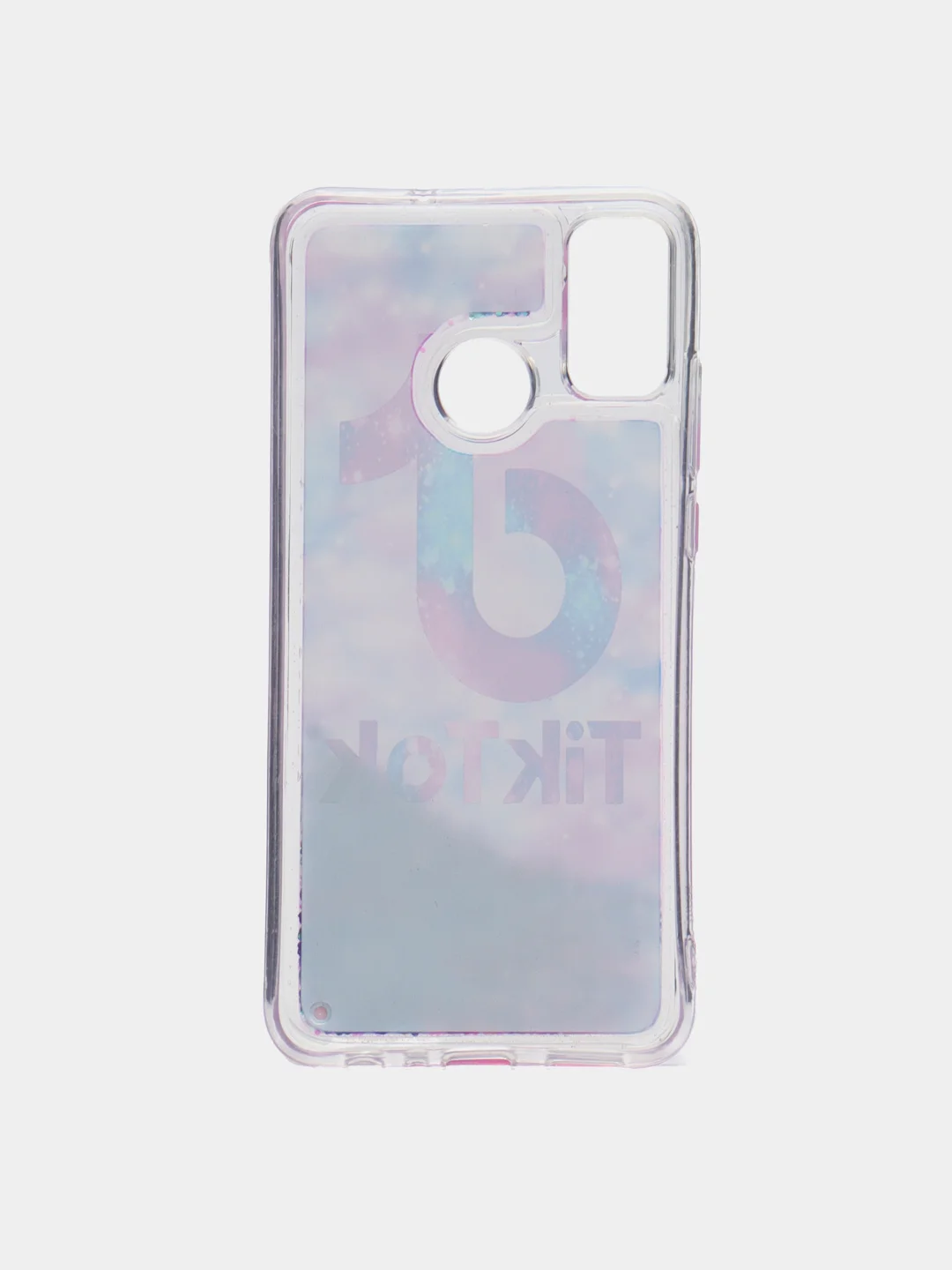 Пурпурный чехол Honor 9X Lite, силиконовый, переливашка с рисунком