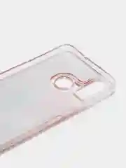 Красный чехол Honor 9X Lite, силиконовый, переливашка с рисунком