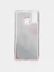 Красный чехол Honor 9X Lite, силиконовый, переливашка с рисунком