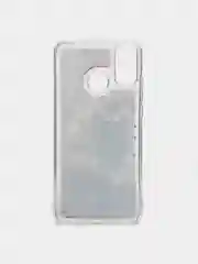 Бежевый чехол Honor 9X Lite, силиконовый, переливашка с рисунком