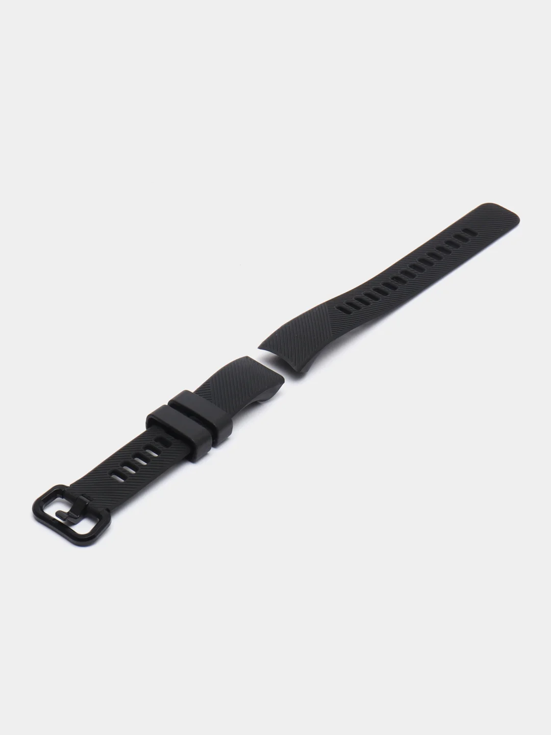 Черный ремешок Honor Band 4 / Band 5, однотонный, силиконовый