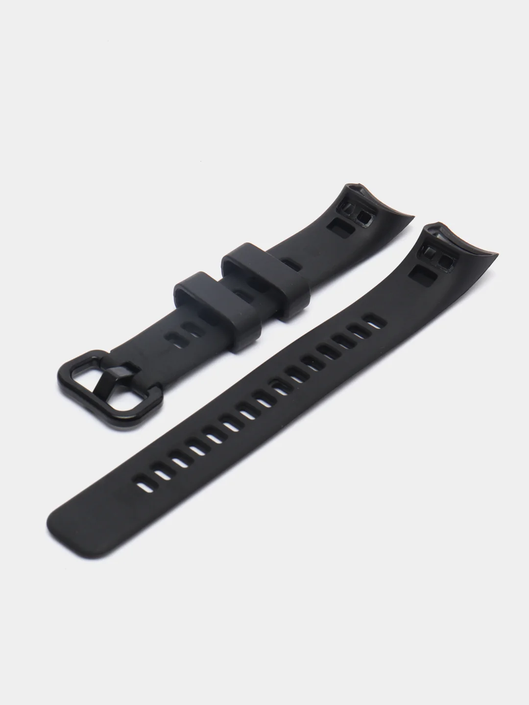 Черный ремешок Honor Band 4 / Band 5, однотонный, силиконовый