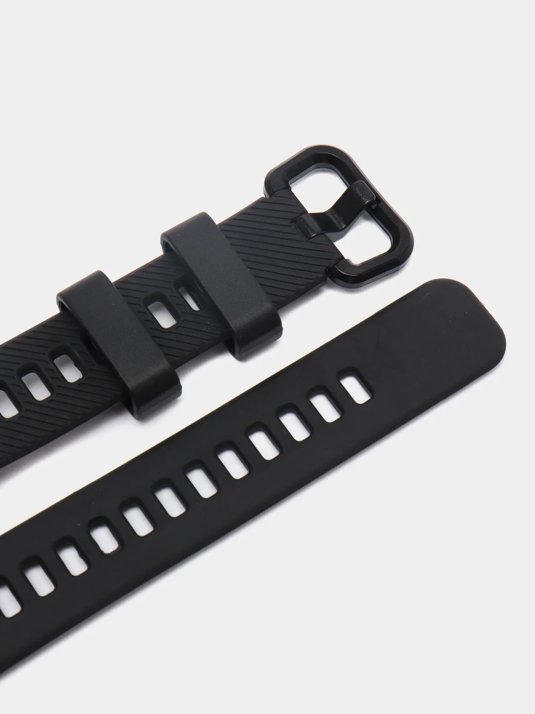 Черный ремешок Honor Band 4 / Band 5, однотонный, силиконовый