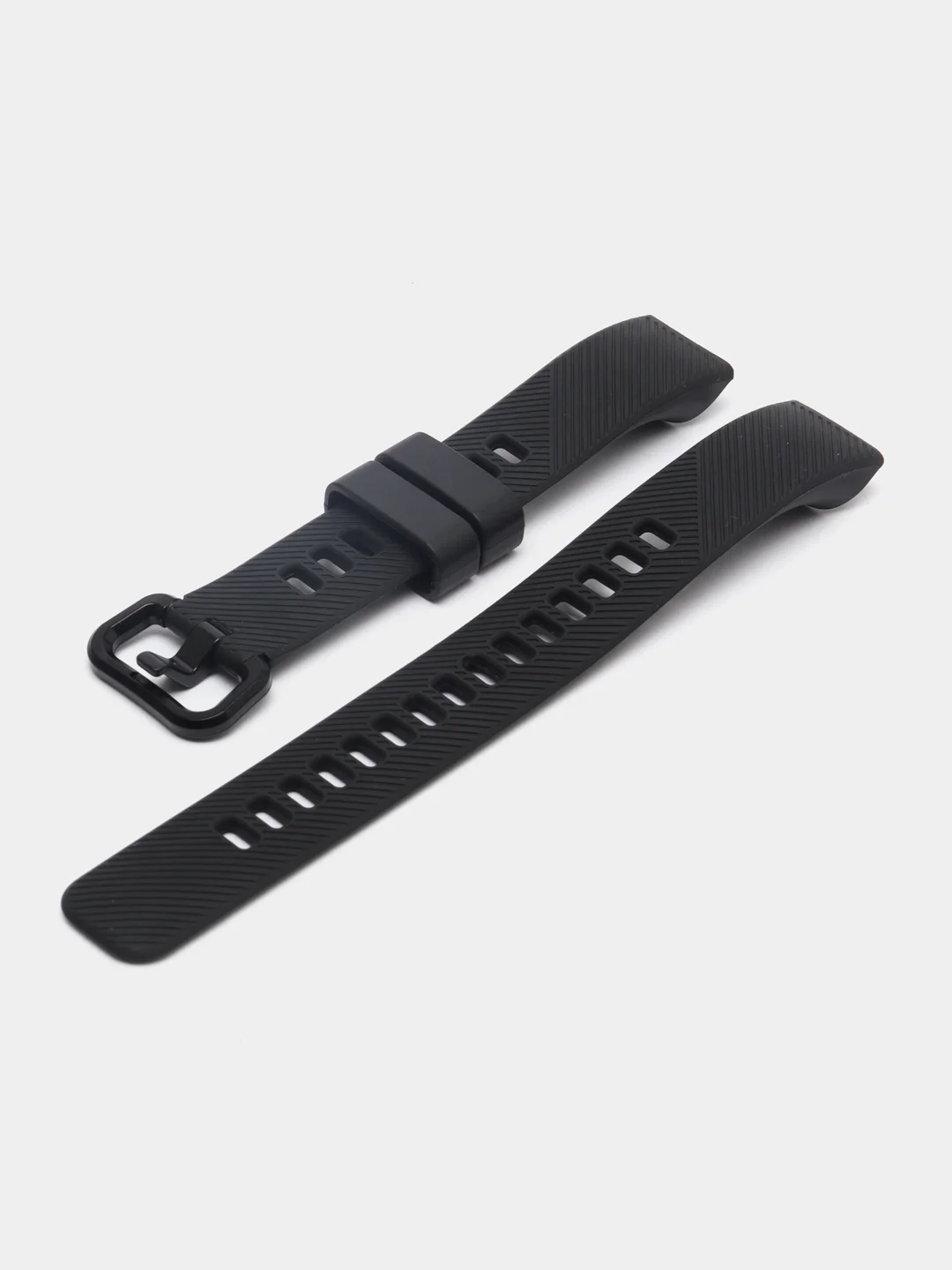 Черный ремешок Honor Band 4 / Band 5, однотонный, силиконовый