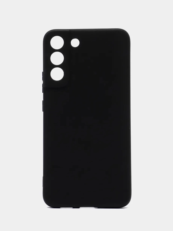 Чехол Samsung Galaxy S22 Plus, Самсунг Галакси С22 Плюс силиконовый, матовый, черный
