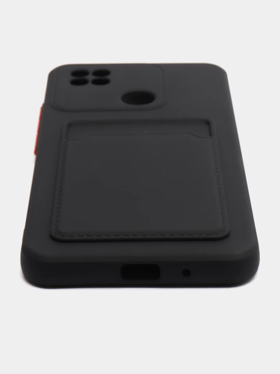 Черный чехол с карманом для карт Xiaomi Redmi Note 8 Pro 9 9A 9C 9T 10 10C 10A 11 Lite 11T Pro