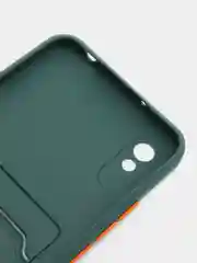 Зеленый чехол с карманом для карт Xiaomi Redmi Note 8 Pro 9 9A 9C 9T 10 10C 10A 11 Lite 11T Pro