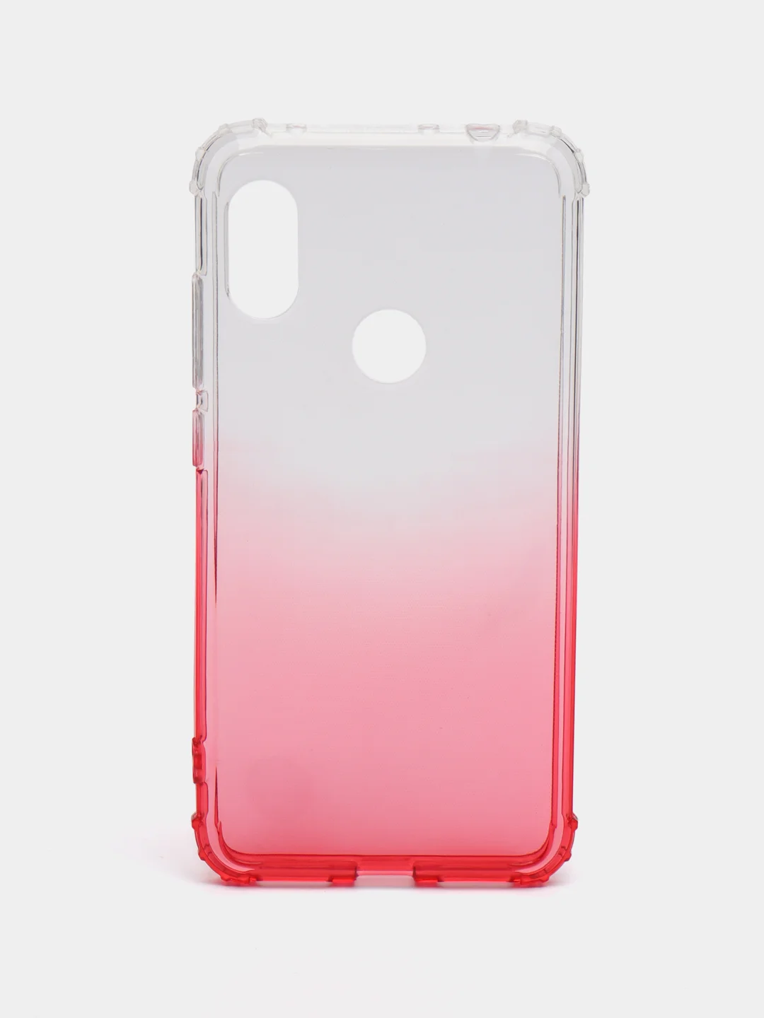 Красный чехол-накладка на Xiaomi Redmi Note 6 Gradient, силиконовый, с усиленной защитой