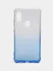 Голубой чехол-накладка на Xiaomi Redmi Note 6 Gradient, силиконовый, с усиленной защитой