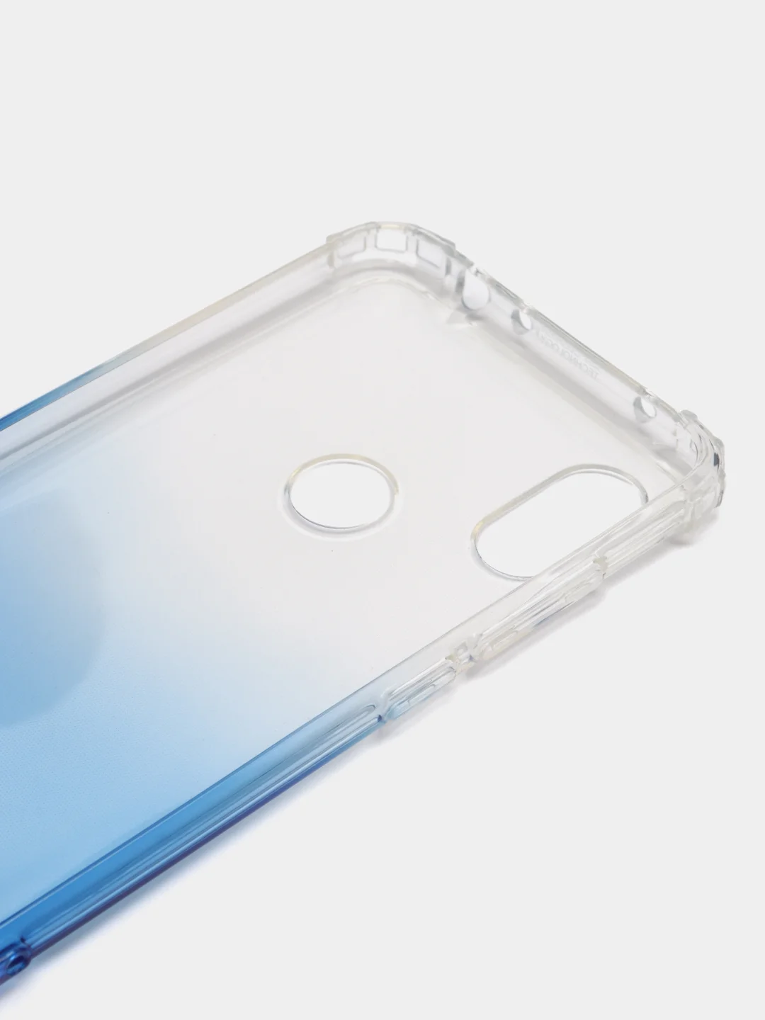 Голубой чехол-накладка на Xiaomi Redmi Note 6 Gradient, силиконовый, с усиленной защитой
