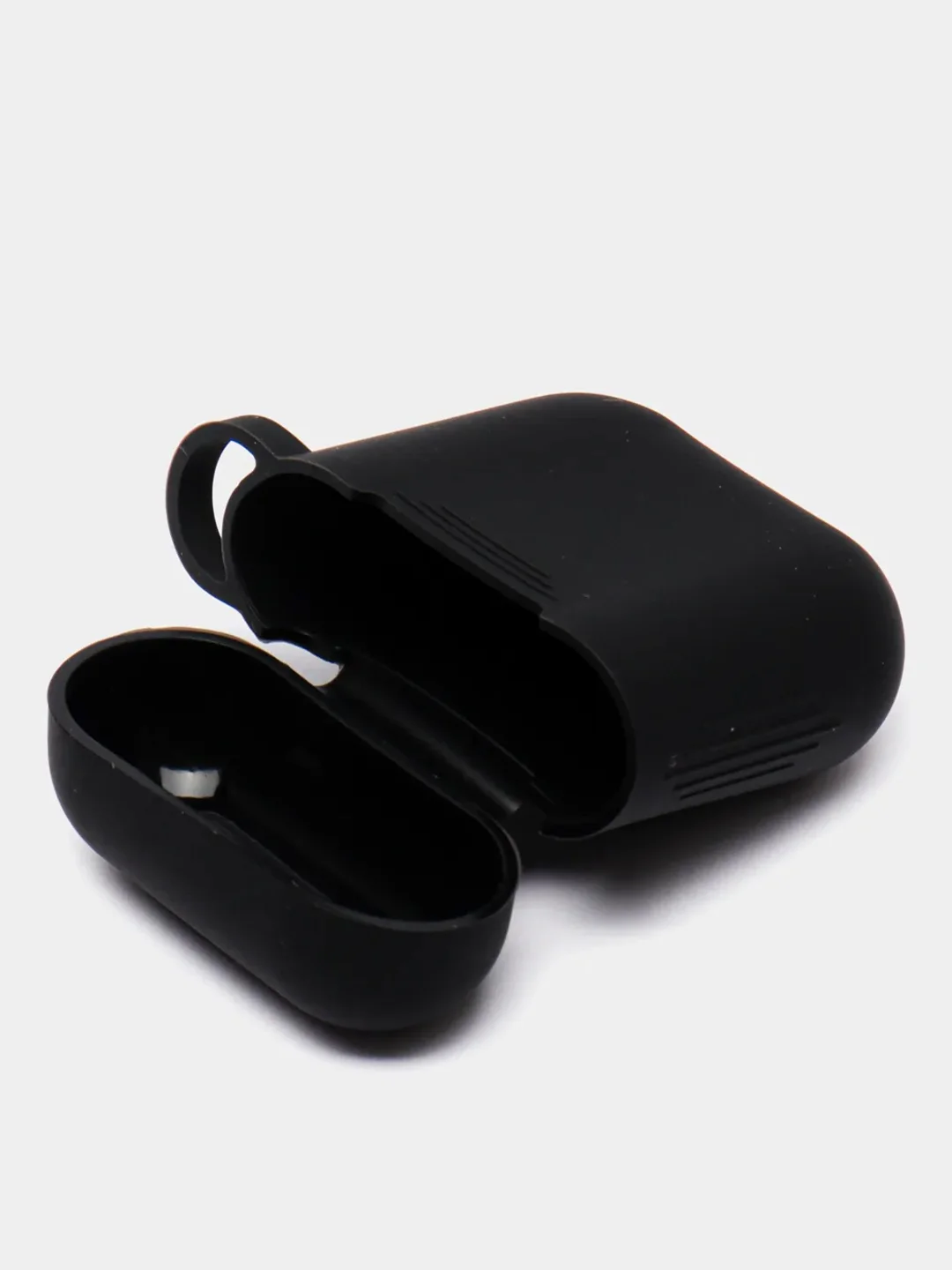 Черный чехол для наушников Apple AirPods 1, 2, TWS i9s, i10, i12, i13, i14, i15, i100