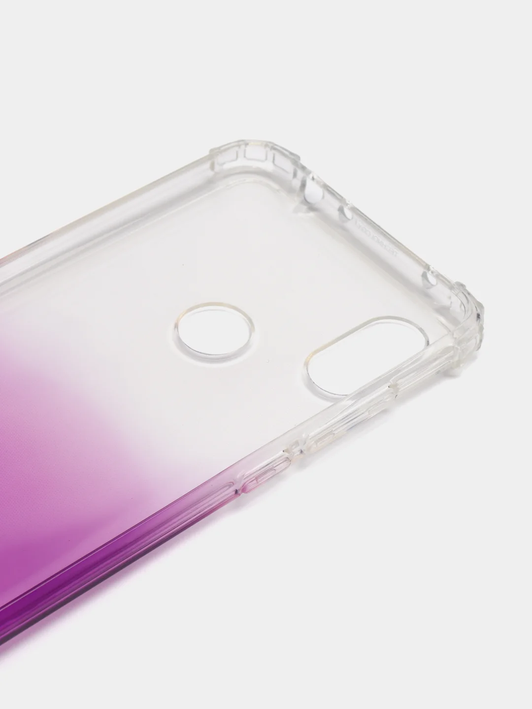 Фиолетовый чехол-накладка на Xiaomi Redmi Note 6 Gradient, силиконовый, с усиленной защитой