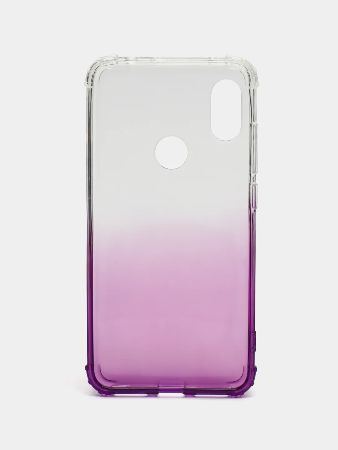 Фиолетовый чехол-накладка на Xiaomi Redmi Note 6 Gradient, силиконовый, с усиленной защитой