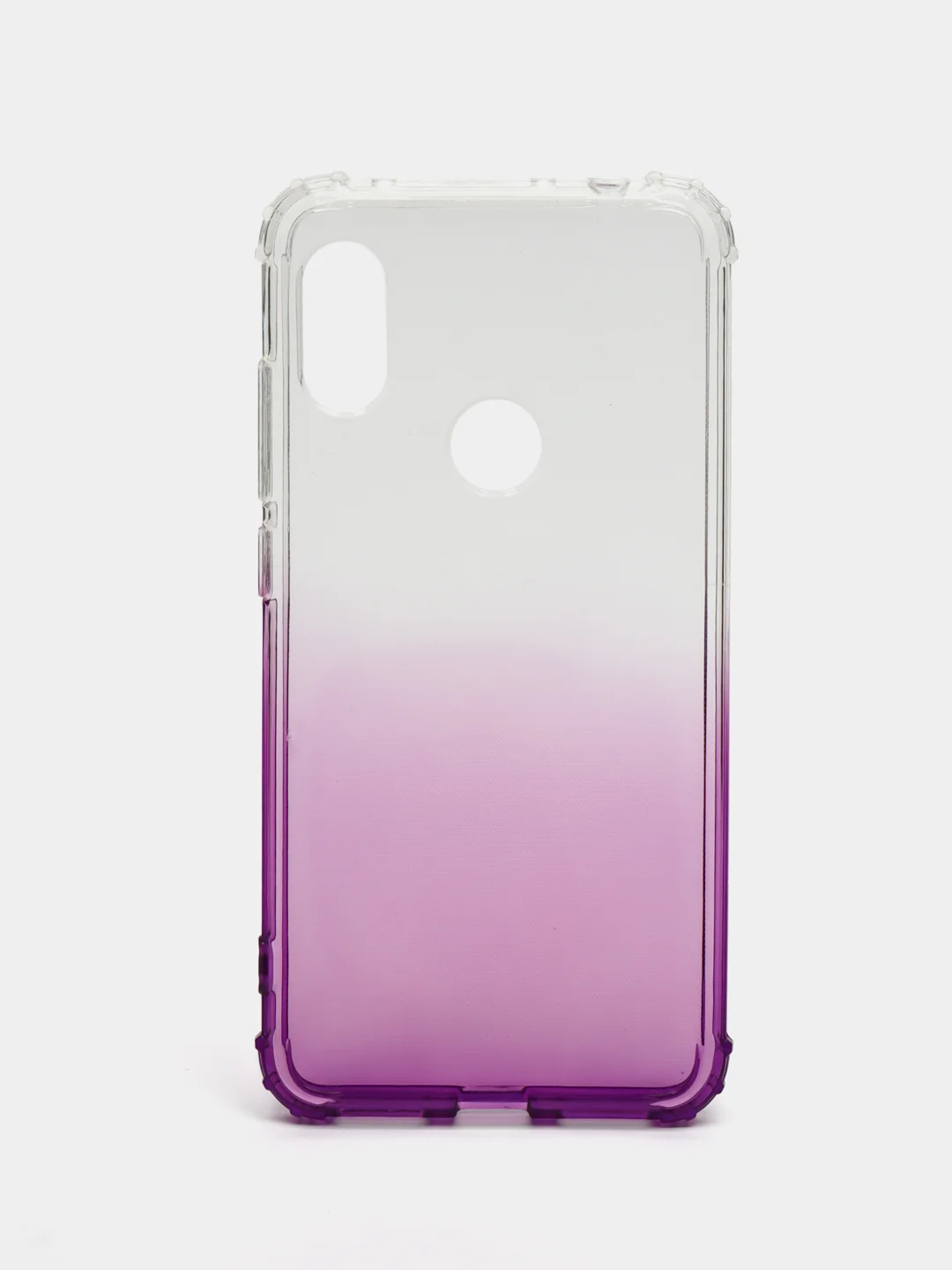 Фиолетовый чехол-накладка на Xiaomi Redmi Note 6 Gradient, силиконовый, с усиленной защитой
