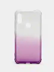 Фиолетовый чехол-накладка на Xiaomi Redmi Note 6 Gradient, силиконовый, с усиленной защитой