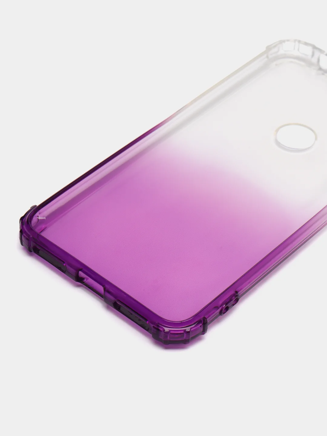 Фиолетовый чехол-накладка на Xiaomi Redmi Note 6 Gradient, силиконовый, с усиленной защитой