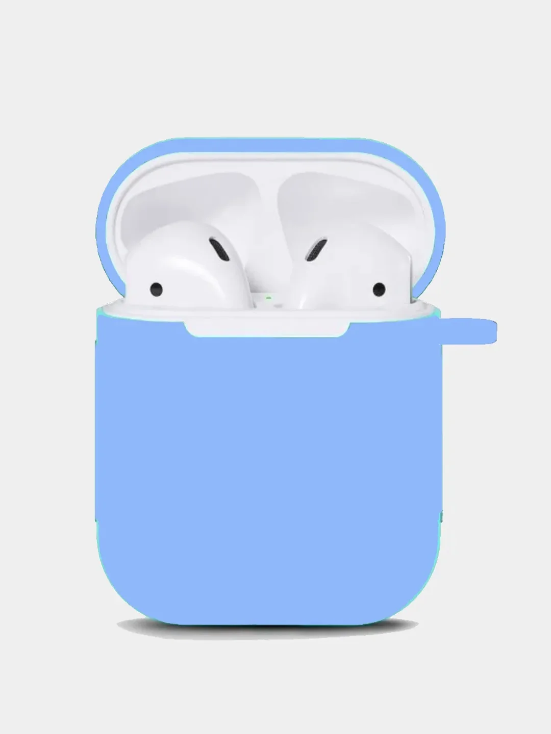 Голубой чехол для наушников Apple AirPods 1, 2, TWS i9s, i10, i12, i13, i14, i15, i100