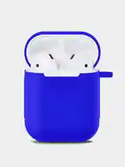 Синий чехол для наушников Apple AirPods 1, 2, TWS i9s, i10, i12, i13, i14, i15, i100