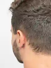 Лавандовый серьги гвоздики "Саморез", 1 штука