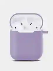 Лавандовый чехол для наушников Apple AirPods 1, 2, TWS i9s, i10, i12, i13, i14, i15, i100