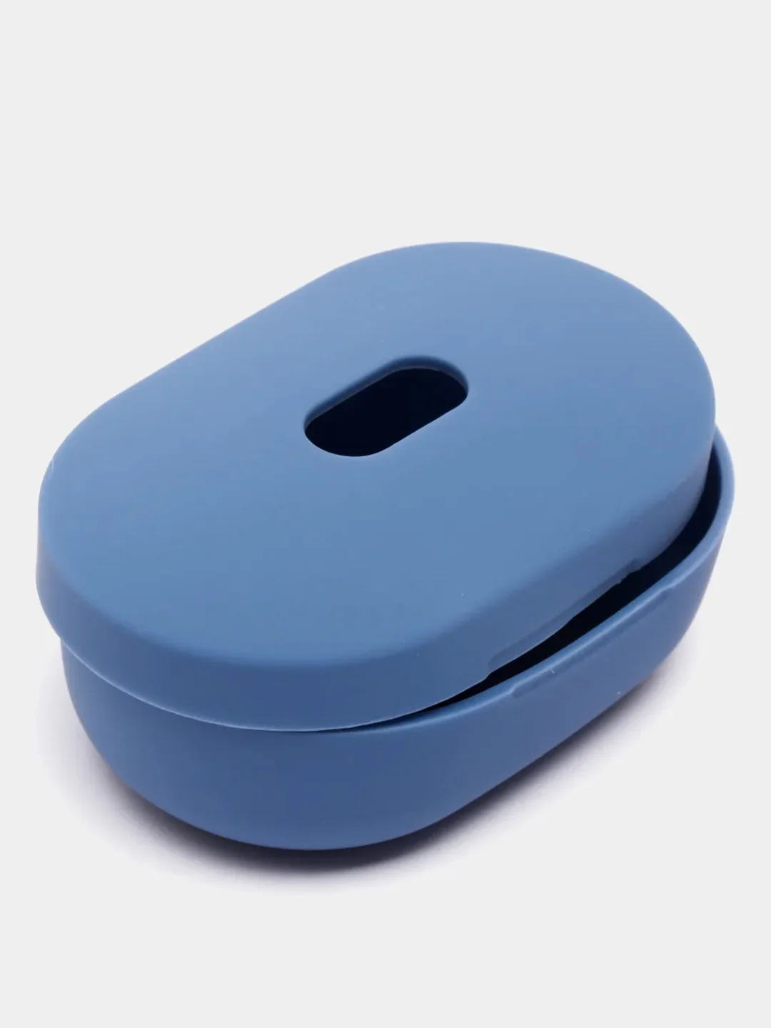 Синий чехол для наушников Xiaomi Redmi Airdots / Airdots S / Airdots 2 силиконовый аирдотс