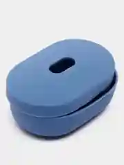 Синий чехол для наушников Xiaomi Redmi Airdots / Airdots S / Airdots 2 силиконовый аирдотс