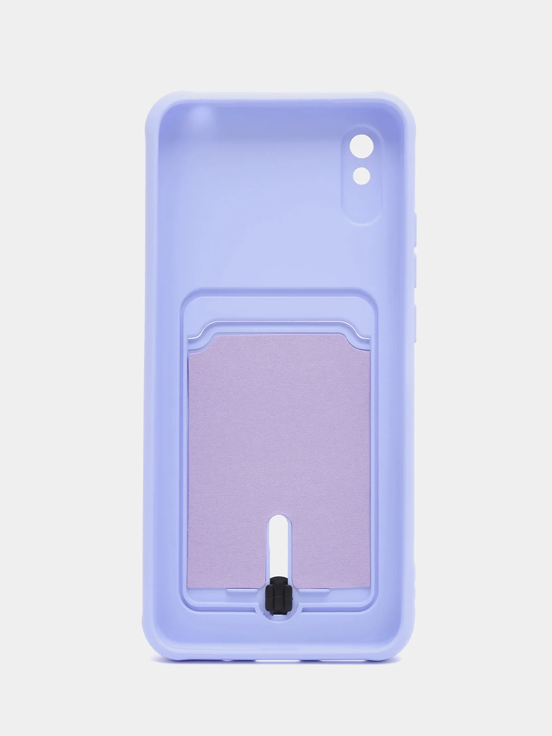 Лавандовый чехол Xiaomi Redmi 9A, Сяоми Редми 9А, силиконовый, с карманом для карты