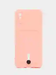Конфетный чехол Xiaomi Redmi 9A, Сяоми Редми 9А, силиконовый, с карманом для карты