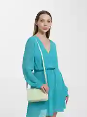 Мятный сумка женская кросс-боди, через плечо, клатч из экокожи, кросс боди