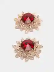 Красный ювелирная серединка круглая 2 шт