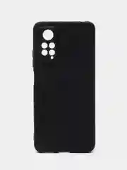Угольный чехол Xiaomi Redmi Note 11 Pro 4G, Российская версия, черный, силиконовый, матовый