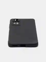 Угольный чехол Xiaomi Redmi Note 11 Pro 4G, Российская версия, черный, силиконовый, матовый