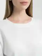 Белый свитшот утепленный флисовый