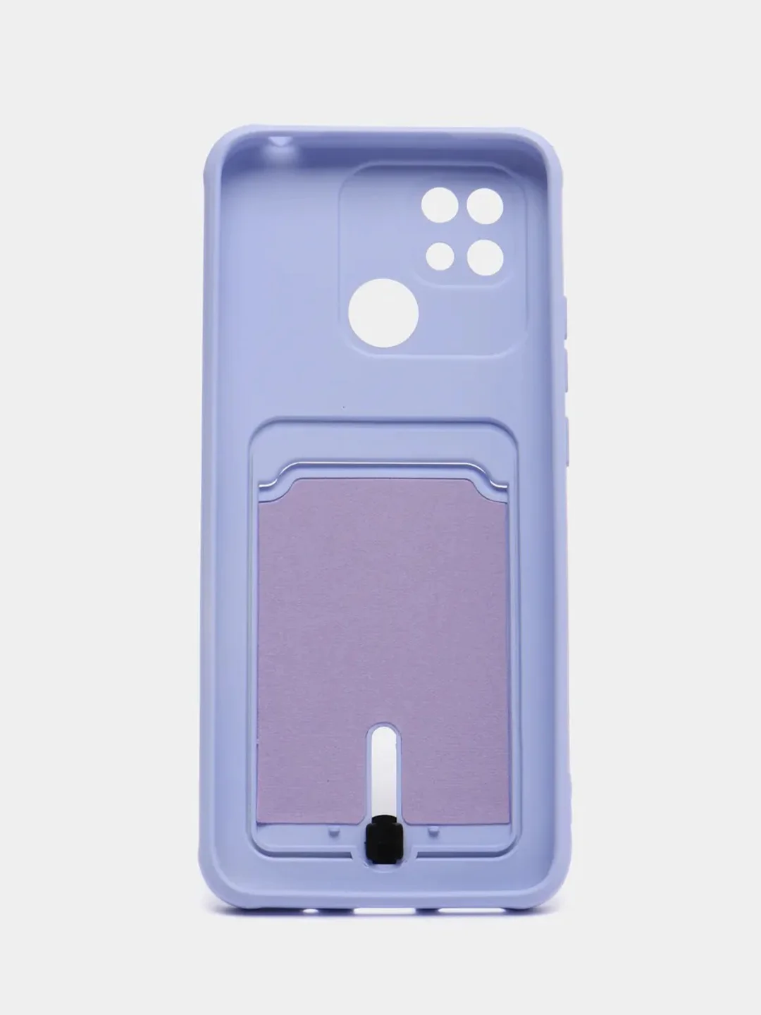 Лавандовый чехол Xiaomi Redmi 10C / Poco C40, Сяоми Редми 10С, Поко С40 силиконовый с карманом для карты