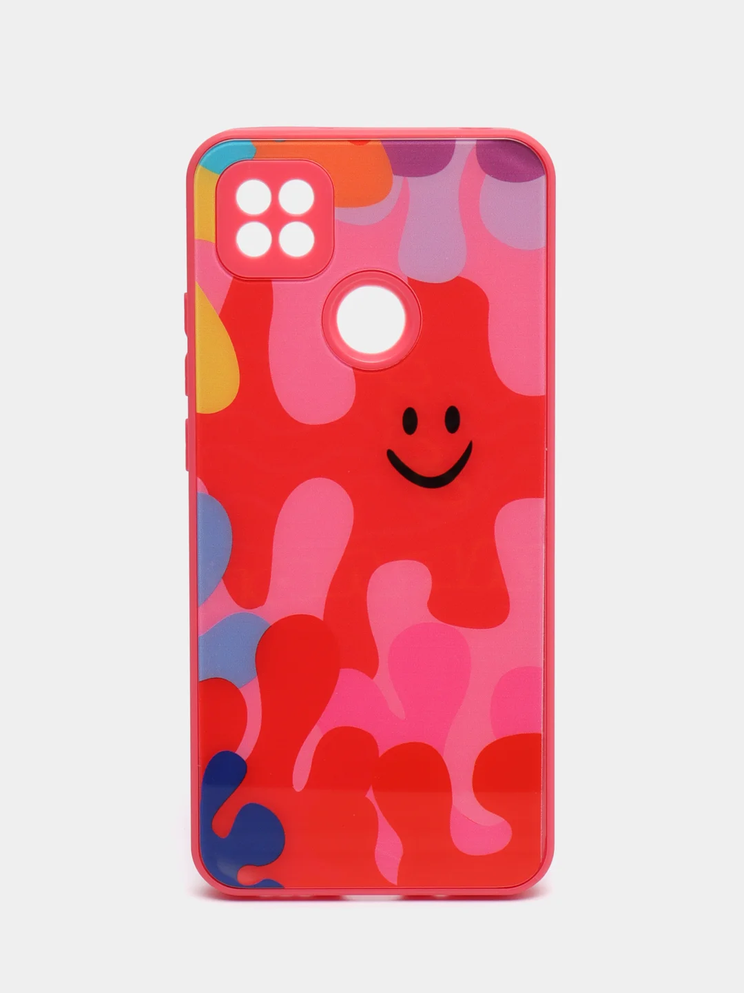 Тёмно-розовый чехол Xiaomi Redmi 9C, Redmi 9C NFC, Redmi 10A, Сяоми Редми 9С, пластиковый под стекло