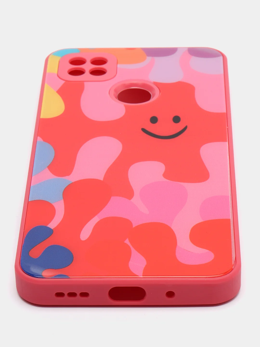 Тёмно-розовый чехол Xiaomi Redmi 9C, Redmi 9C NFC, Redmi 10A, Сяоми Редми 9С, пластиковый под стекло