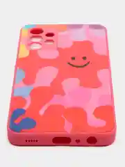 Красный чехол Samsung Galaxy A32 4G твердый пластиковый глянцевый под стекло Самсунг Галакси А32