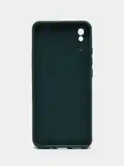 Тёмно-бирюзовый чехол Xiaomi Redmi 9A, Сяоми Редми 9А, пластиковый под стекло