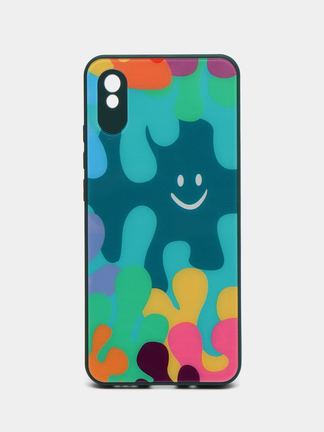 Тёмно-бирюзовый чехол Xiaomi Redmi 9A, Сяоми Редми 9А, пластиковый под стекло